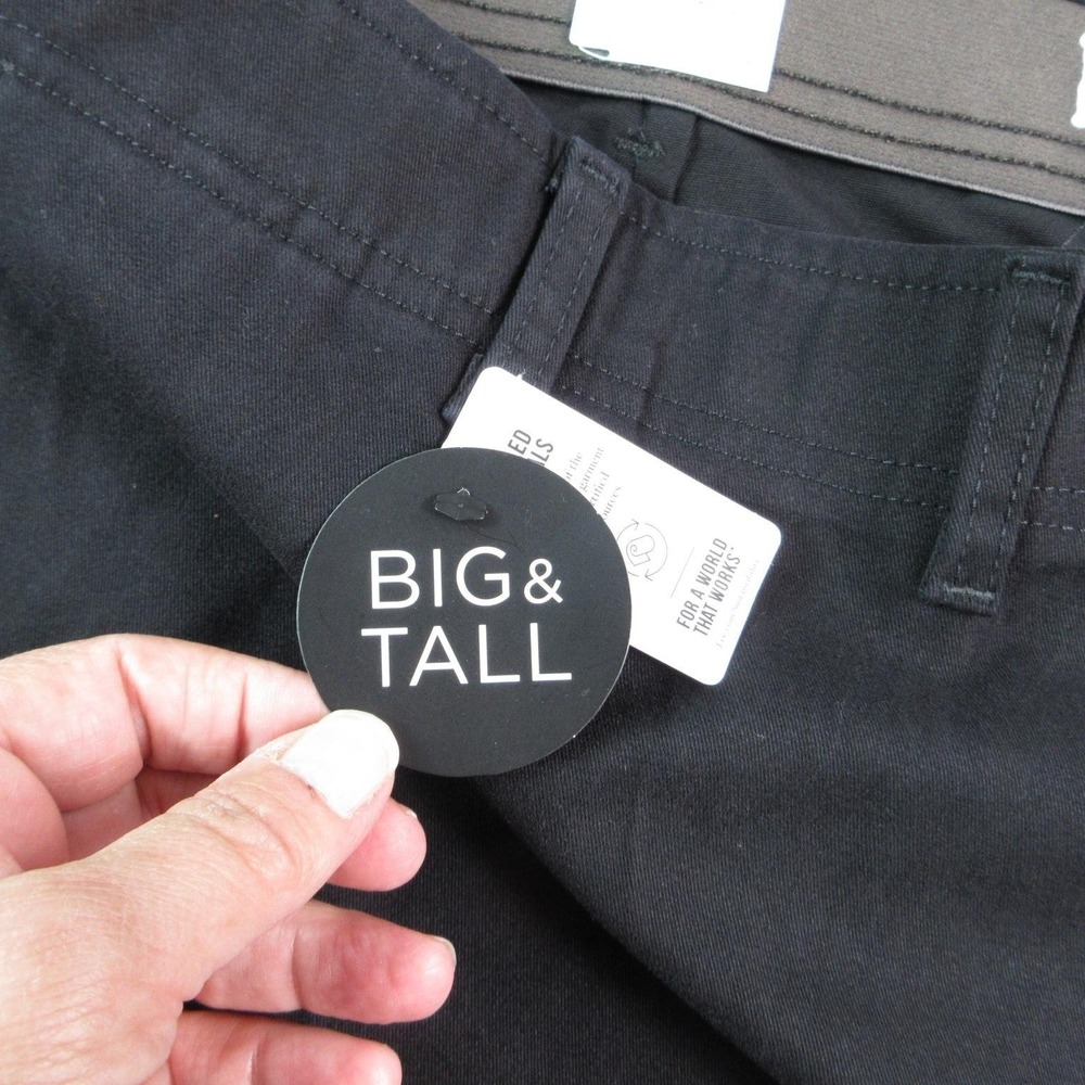 Lee Pants Mens 52x30 Black Chino Extreme Motion MVP Big Tall Regular 50x28.5 NWT - Picture 10 of 16